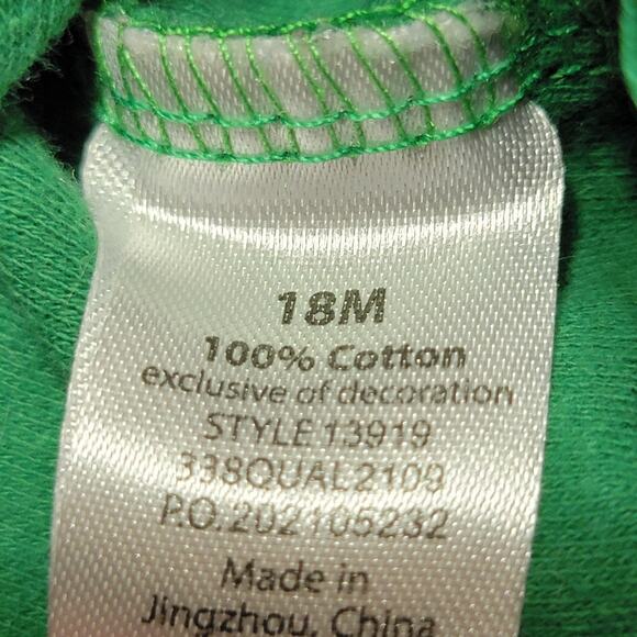 HB Infant Green St. Patrick's Day Shamrock Dress - Size 18M - Picture 4 of 4